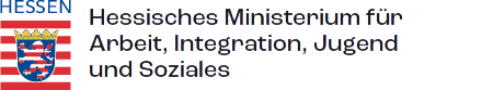 Logo Bundesland Hessen, Link zum Hessischen Ministerium für Arbeit, Integration, Jugend und Soziales